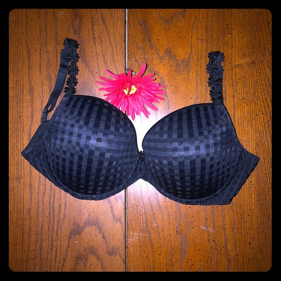 MarieJo Contour Plunge Bra w Flowers - Picture 4 of 7